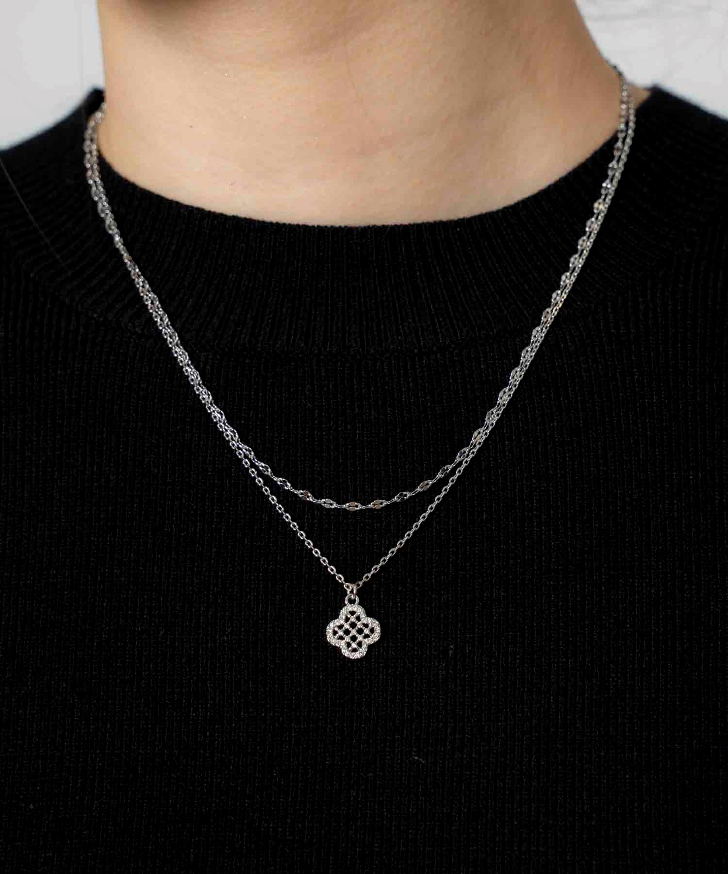 フラワーモチーフレイヤードネックレス | ネックレス | NOELA OFFICIAL