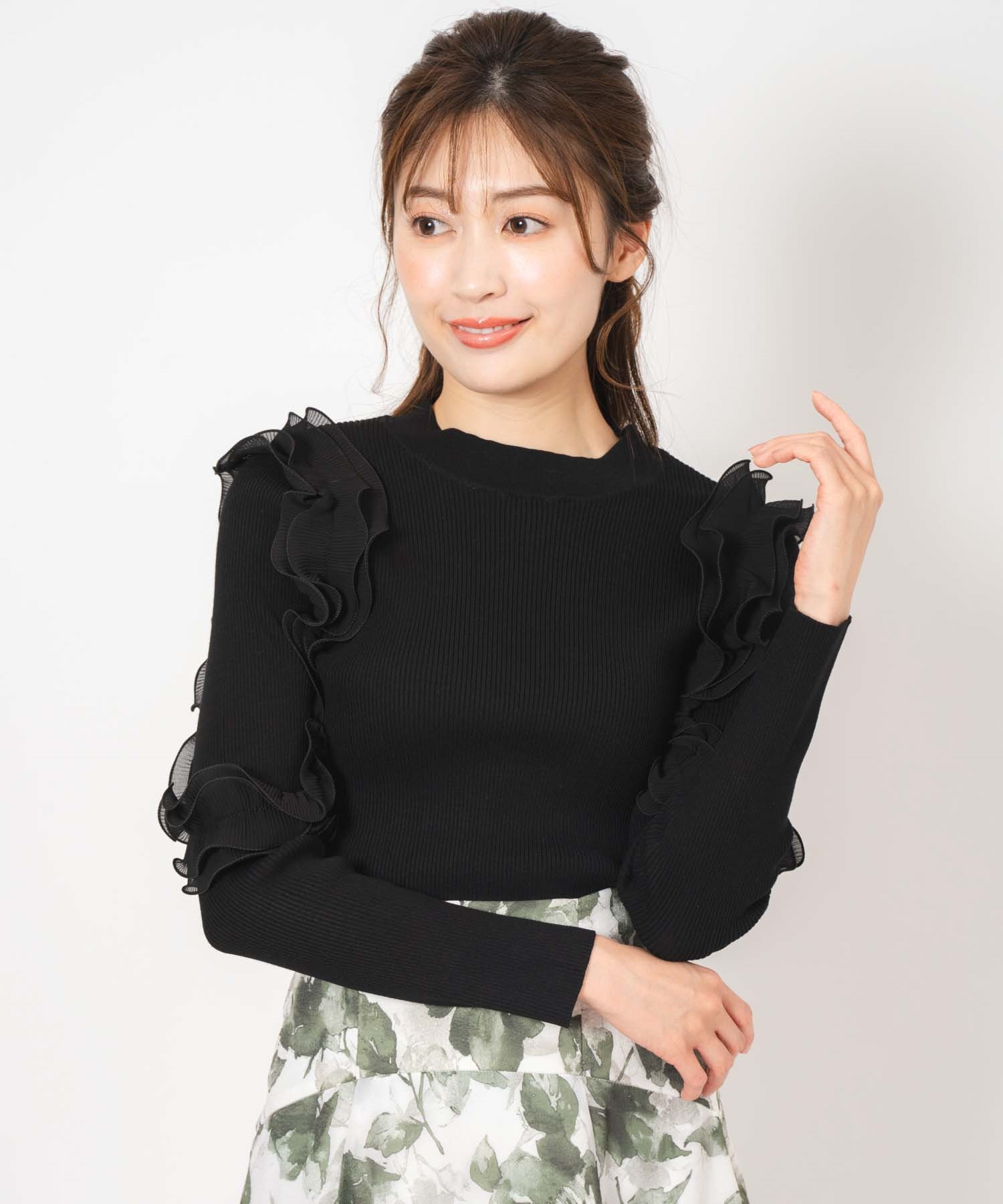 異素材フリルニット | ニット | NOELA OFFICIAL WEB STORE