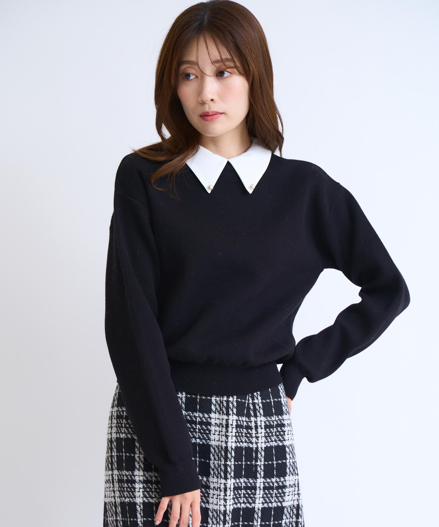 襟付きスウェットライクニット | ニット | NOELA OFFICIAL WEB STORE