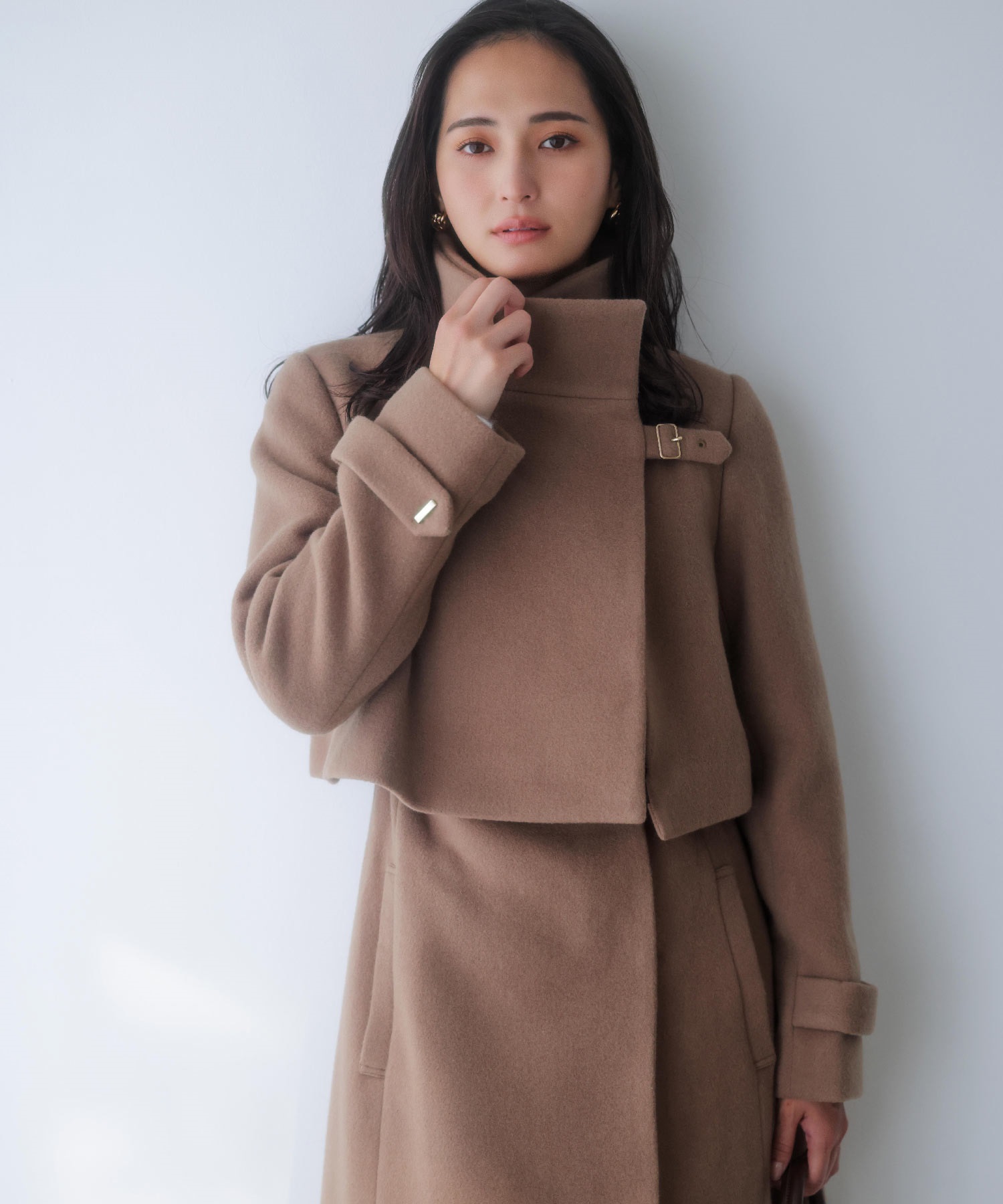 SSサイズあり】2WAYスタンドカラーウールコート | コート | NOELA