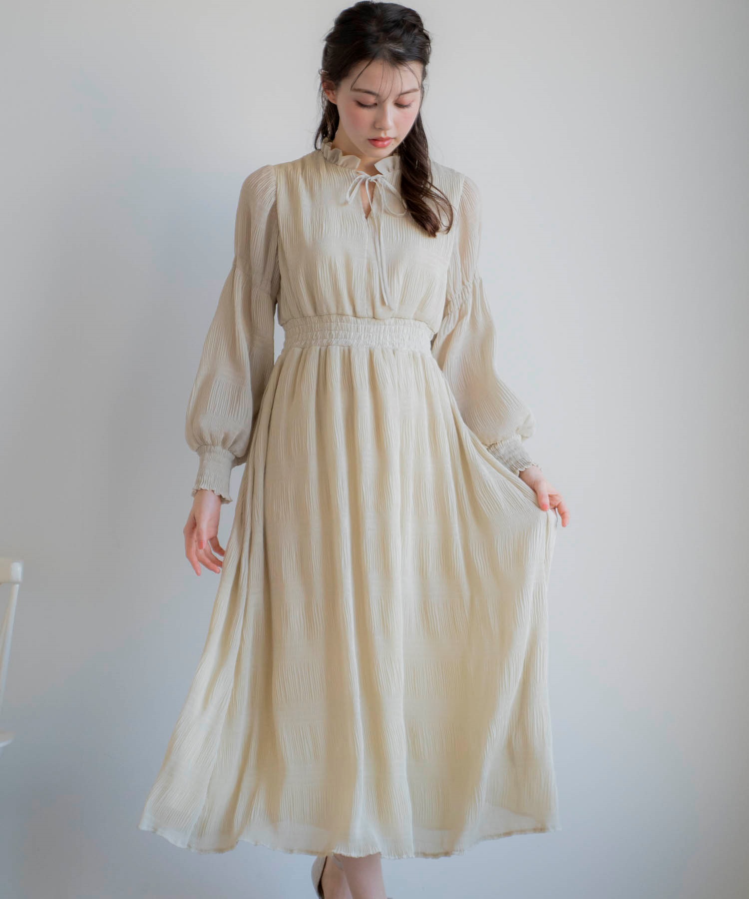 マジョリカプリーツワンピ | ロングワンピース | NOELA OFFICIAL WEB STORE