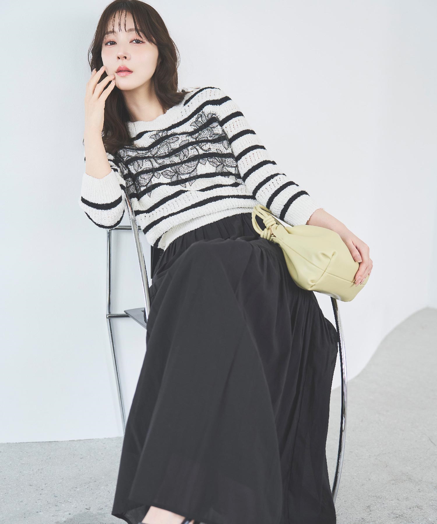 ボンディングレーススカート | フレアスカート | NOELA OFFICIAL WEB STORE