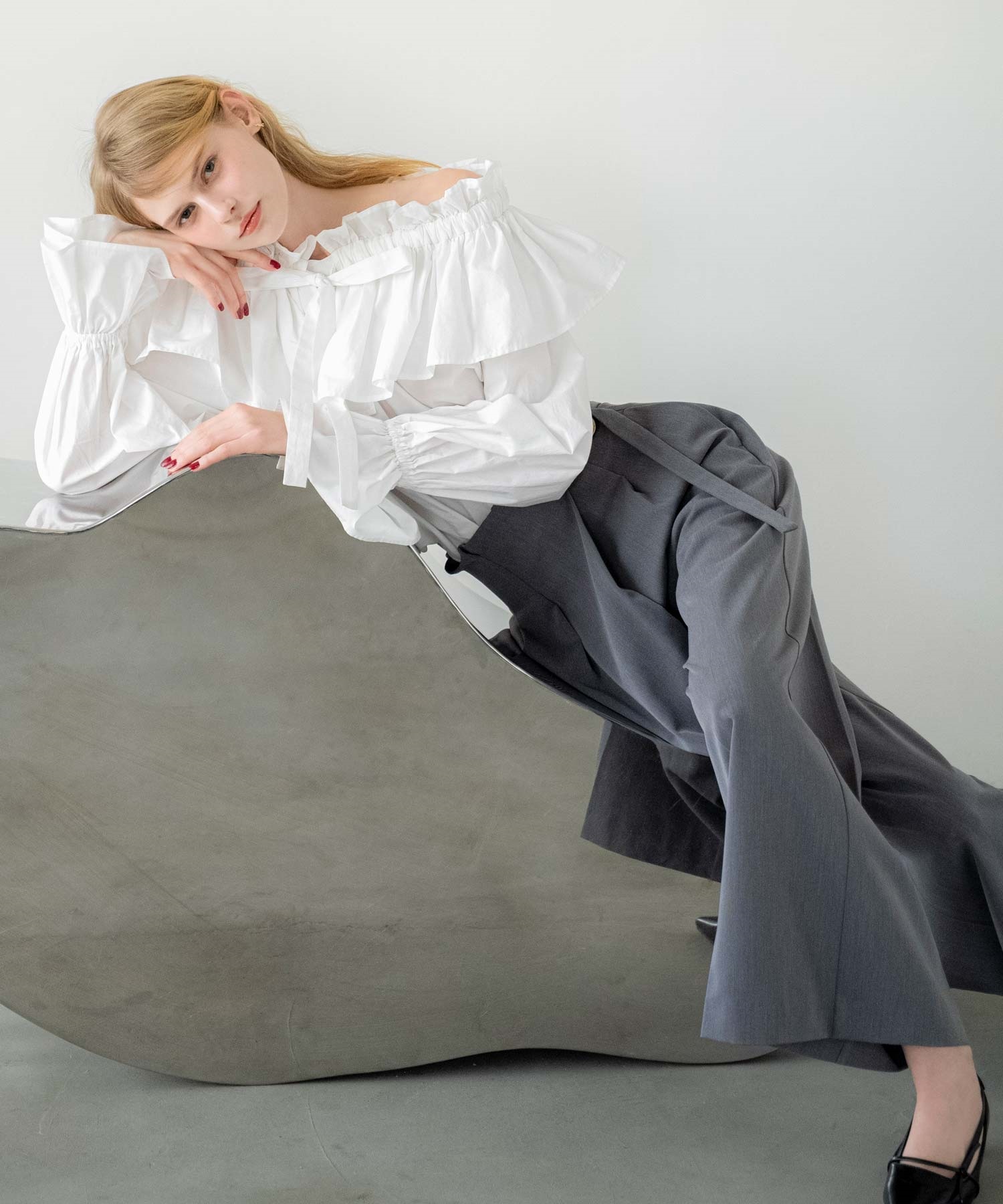 レースアップデニムキャミワンピ | キャミワンピース | NOELA OFFICIAL