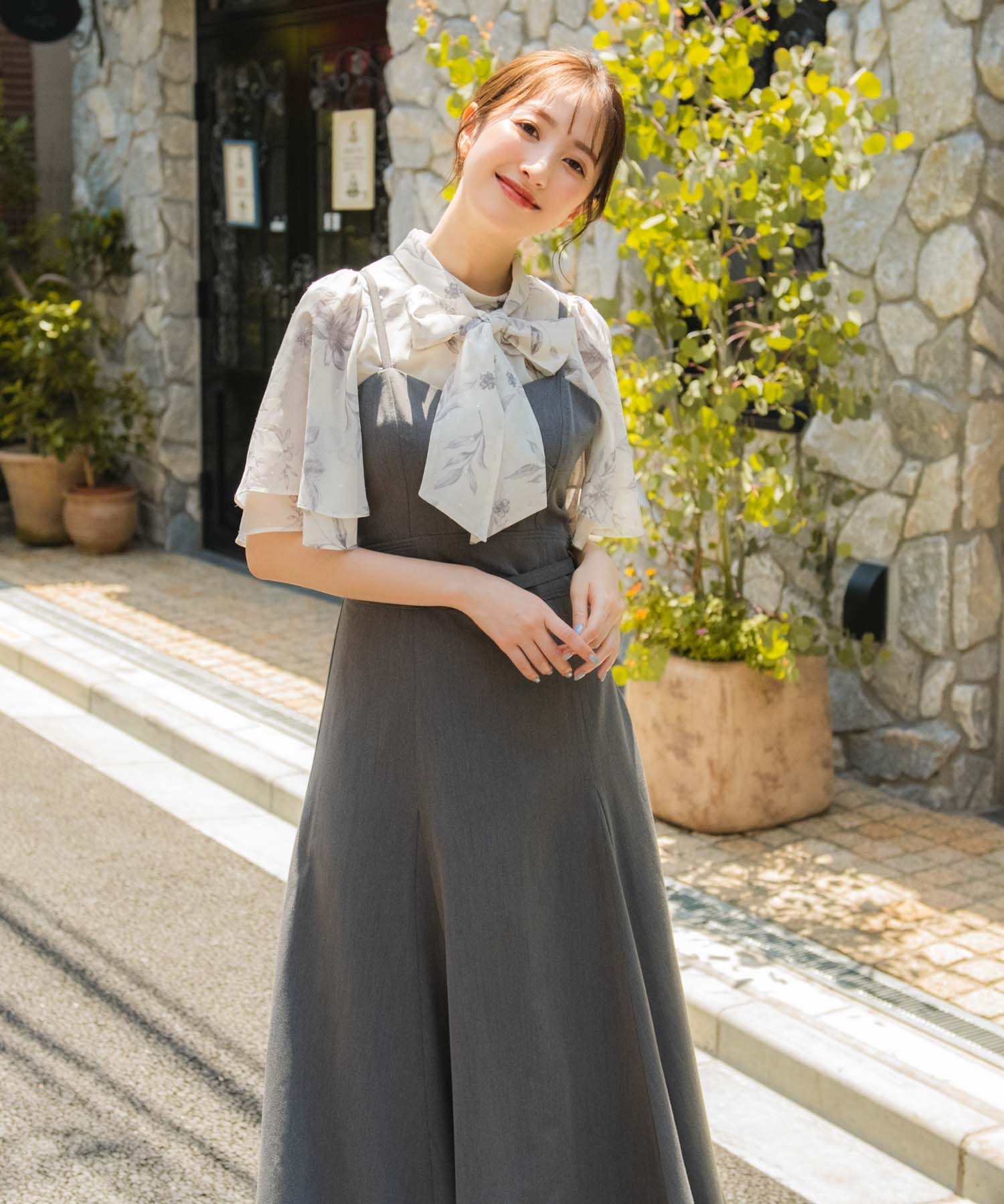 ビット付ボリュームキャミワンピ | キャミワンピース | NOELA OFFICIAL