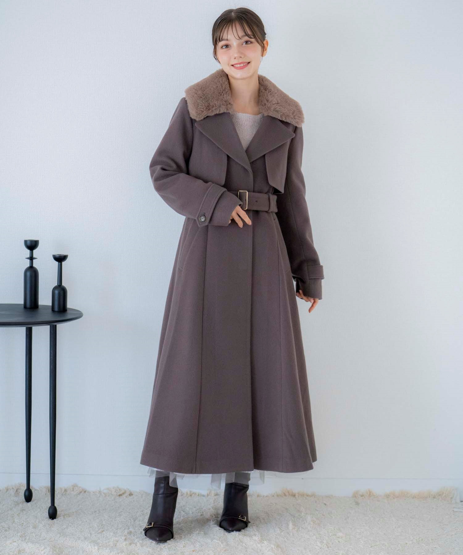 ファー付マルチロングコート | コート | NOELA OFFICIAL WEB STORE