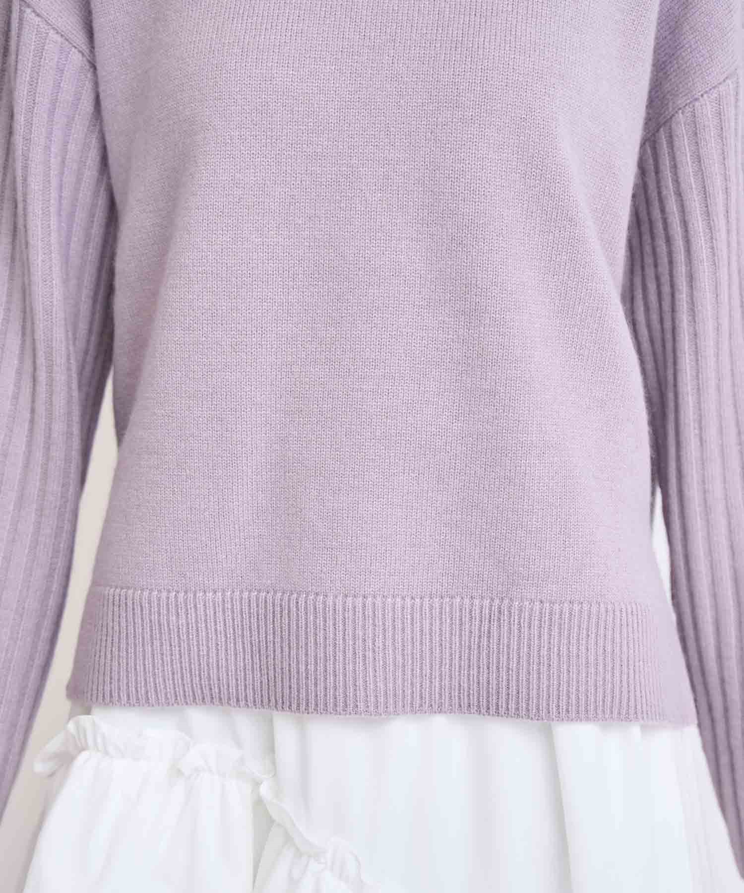 ウールラクーン混デザインスリーブニット | ニット | NOELA OFFICIAL