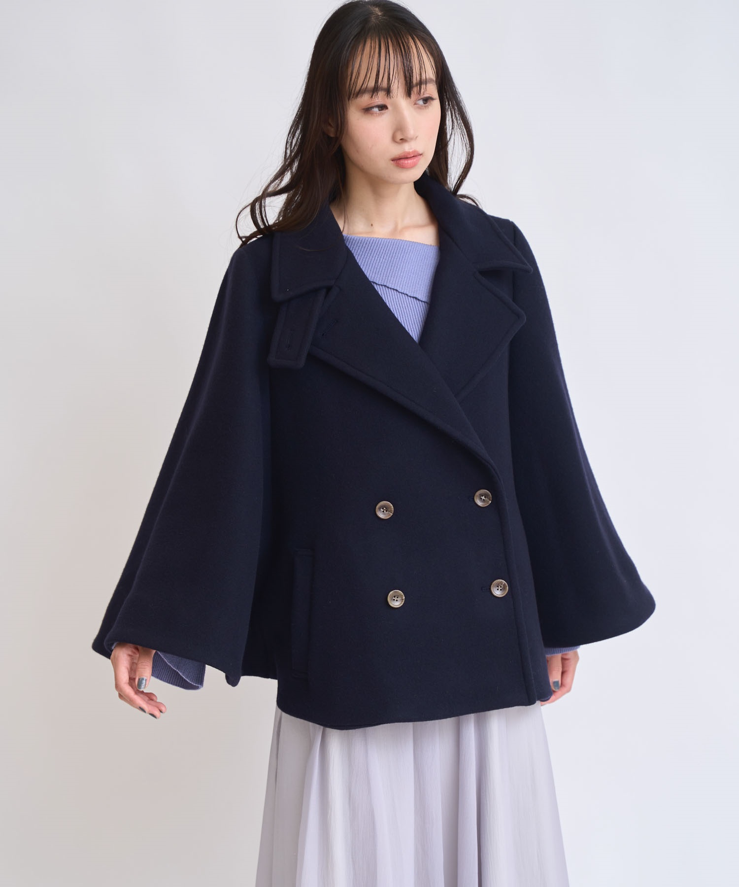 ケープミドルウールコート | コート | NOELA OFFICIAL WEB STORE