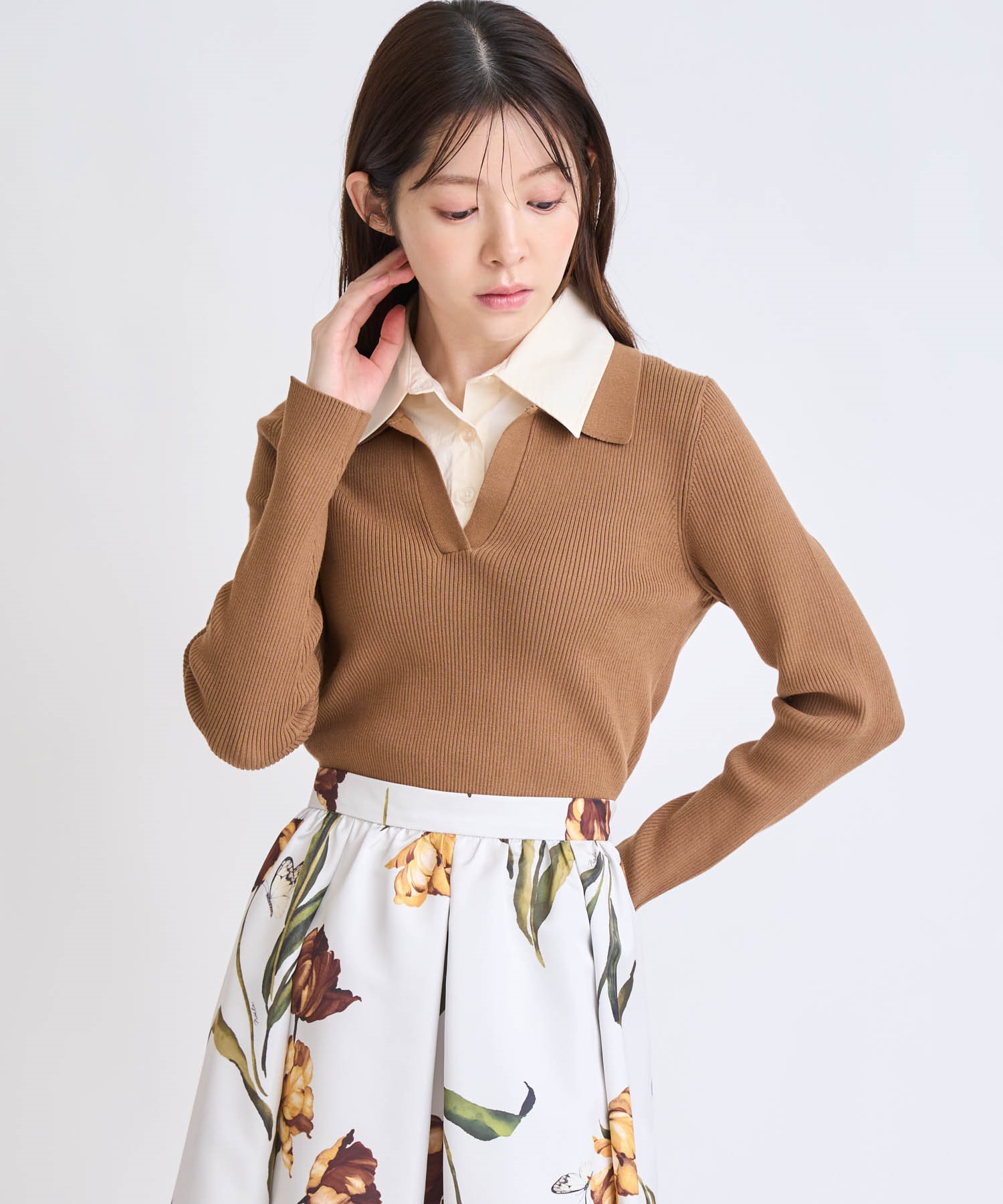 ダブルカラードッキングニット | ニット | NOELA OFFICIAL WEB STORE