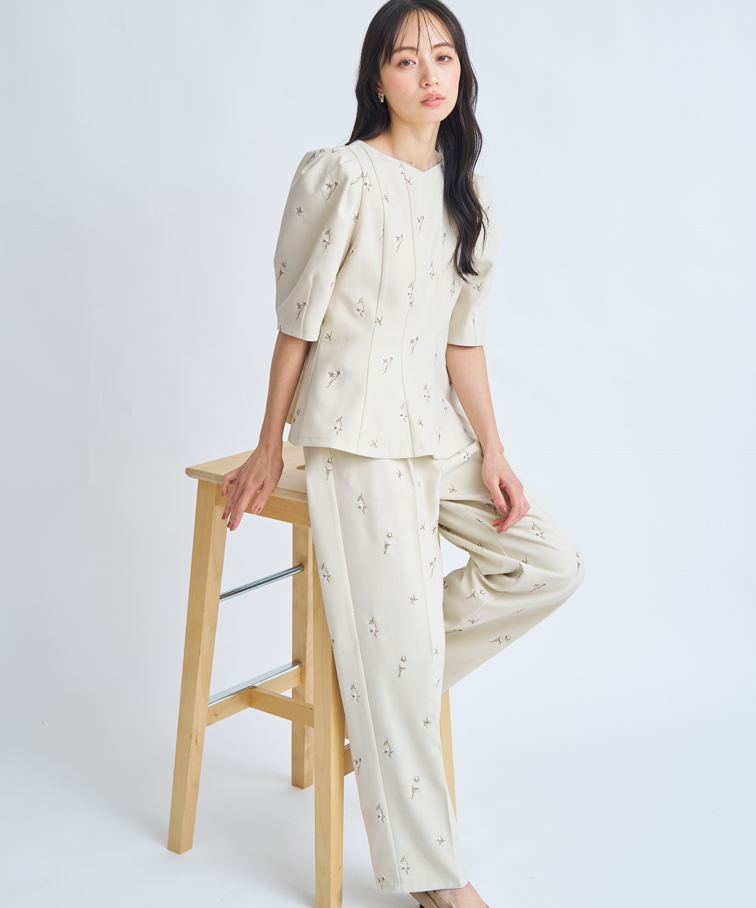 予約】【Premium】フラワー刺繍ブラウス | シャツ・ブラウス | NOELA