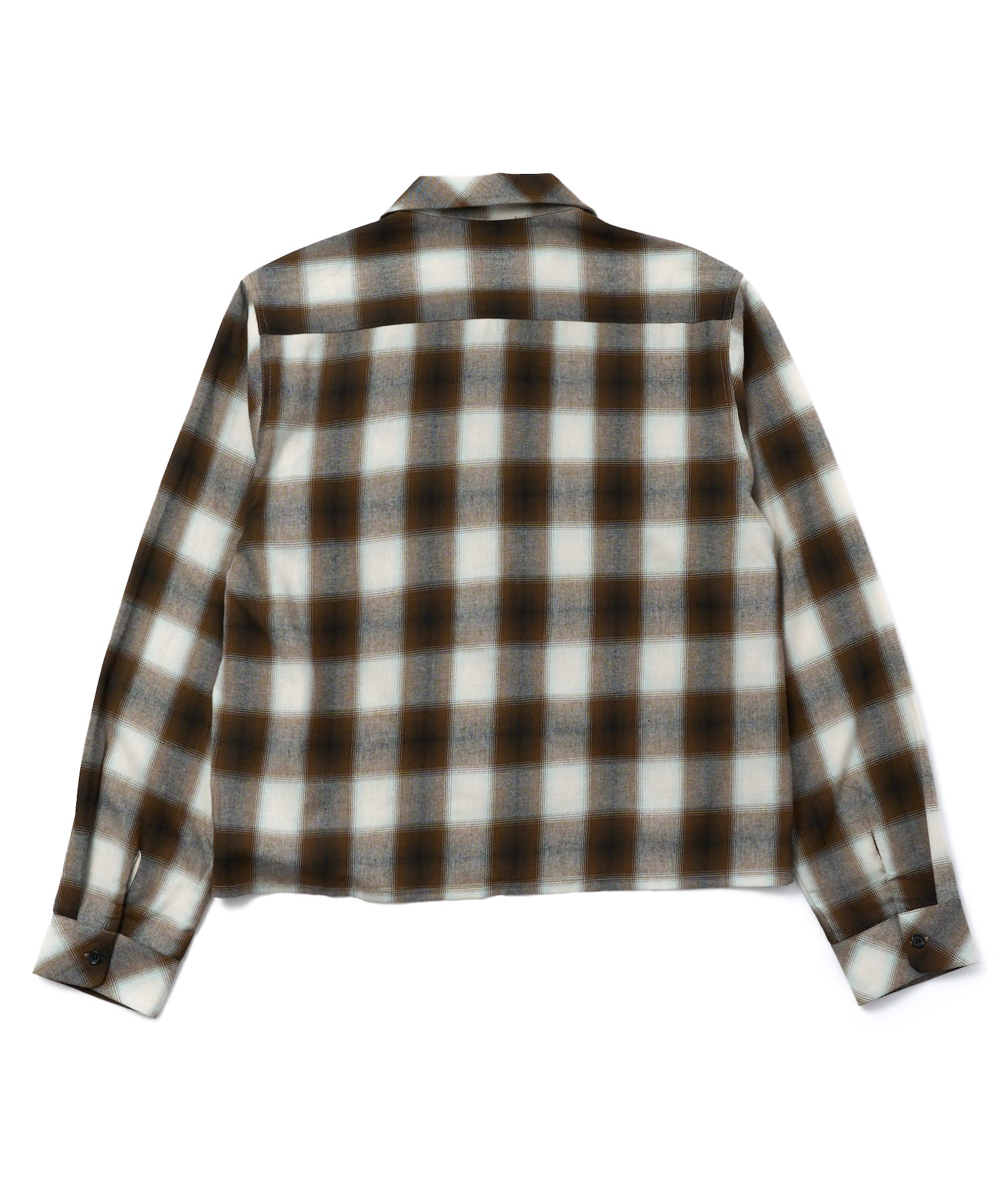 オンブレチェックシャツ[Brown] – Noen