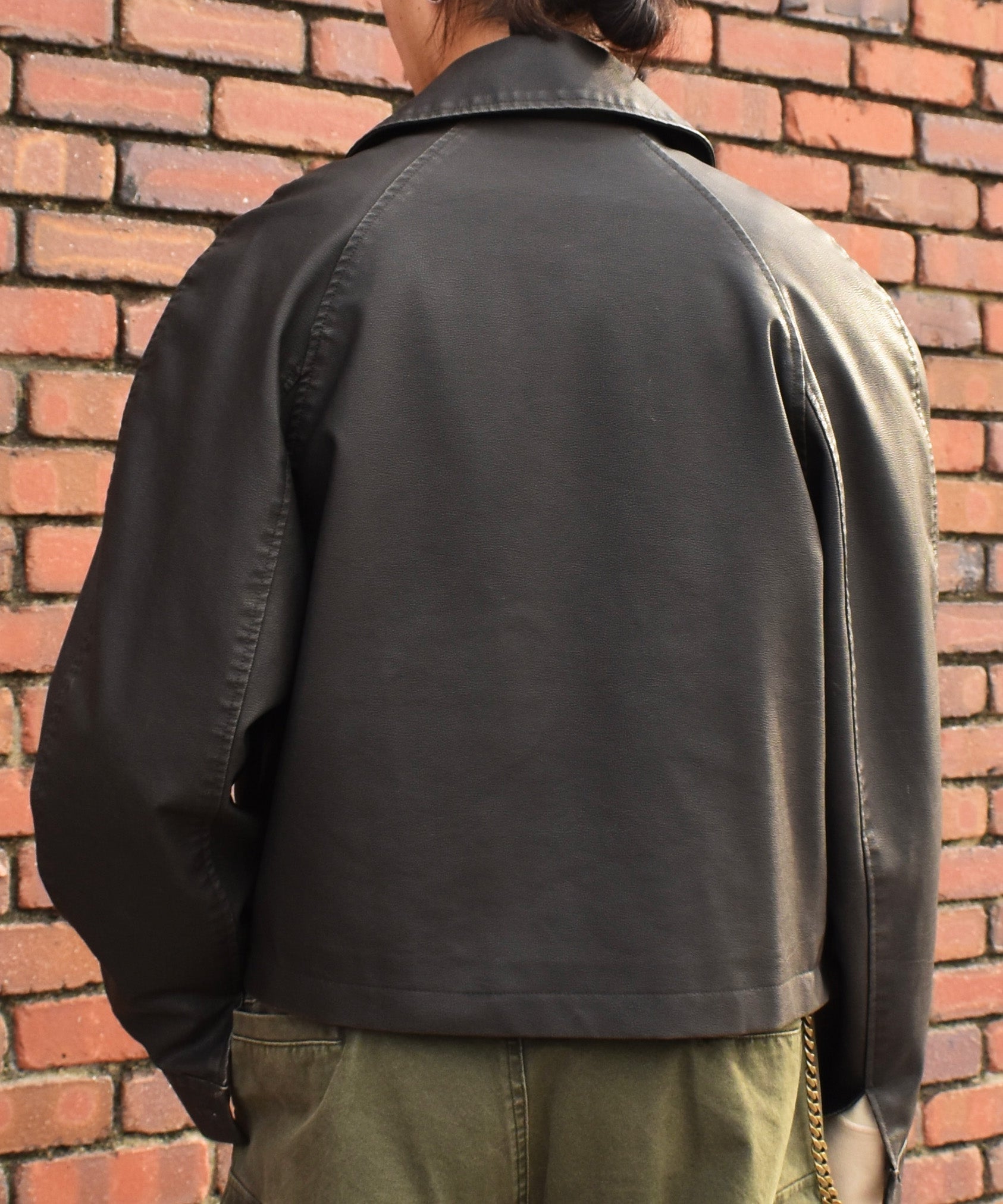 ヴィンテージライクレザージャケット[Black] – Noen