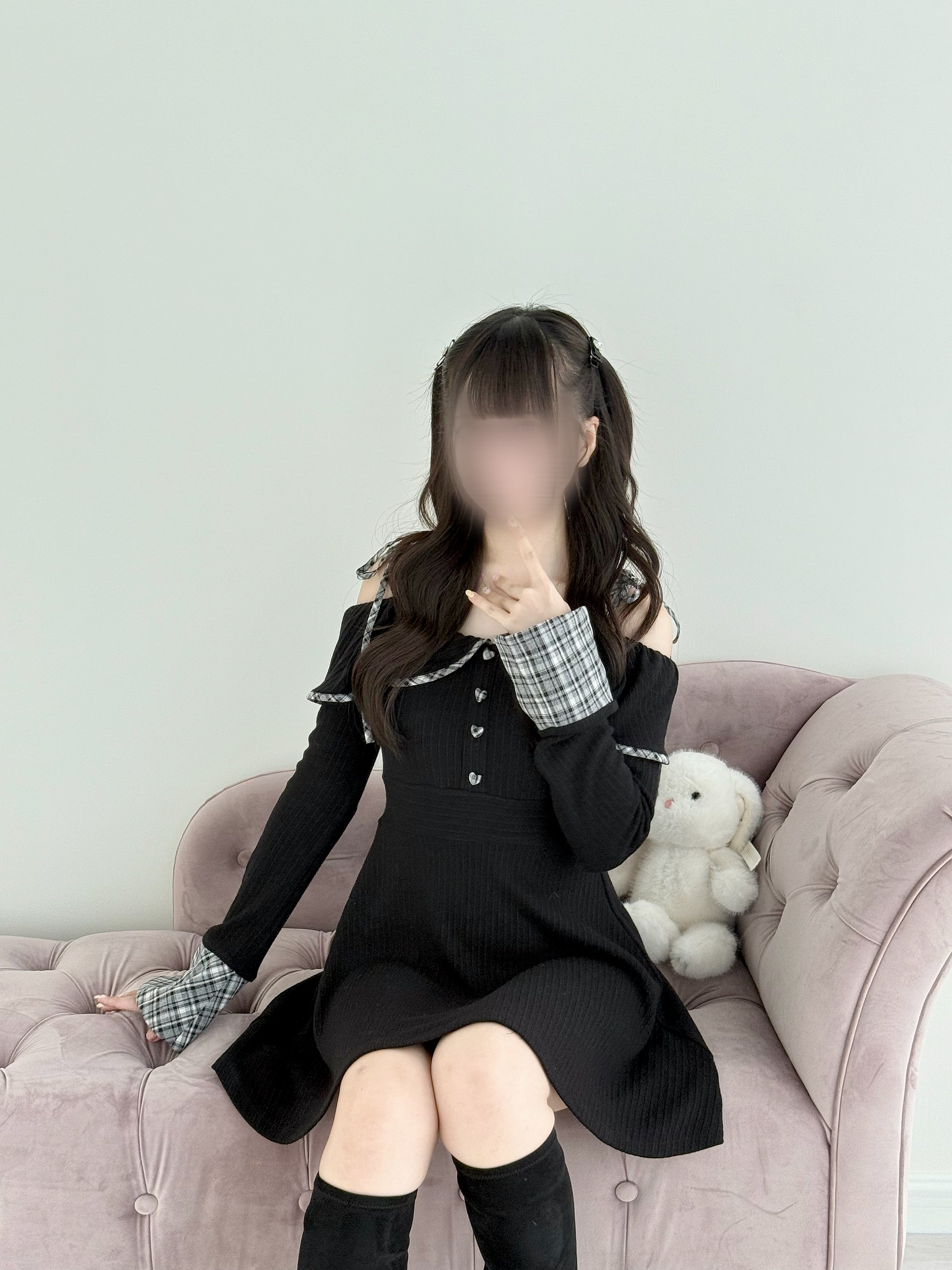 BunnyLis:リボンオフショルダーニットトップス – NoGenki