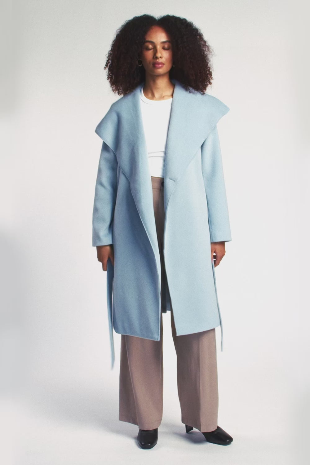 Lena Long Length Vegan Wool Coat | Noize