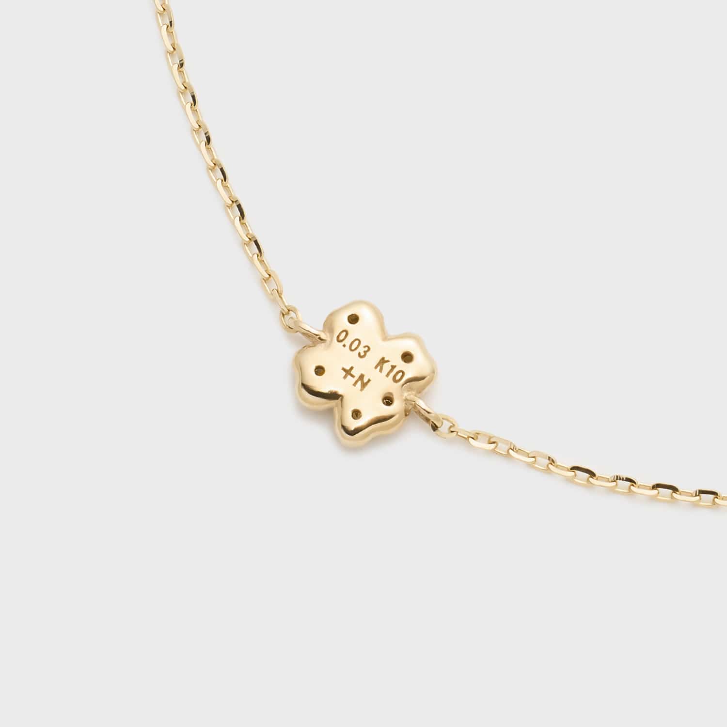 Tiny Motif】K10ダイヤモンドブレスレット(0.03ct)｜ブレスレット