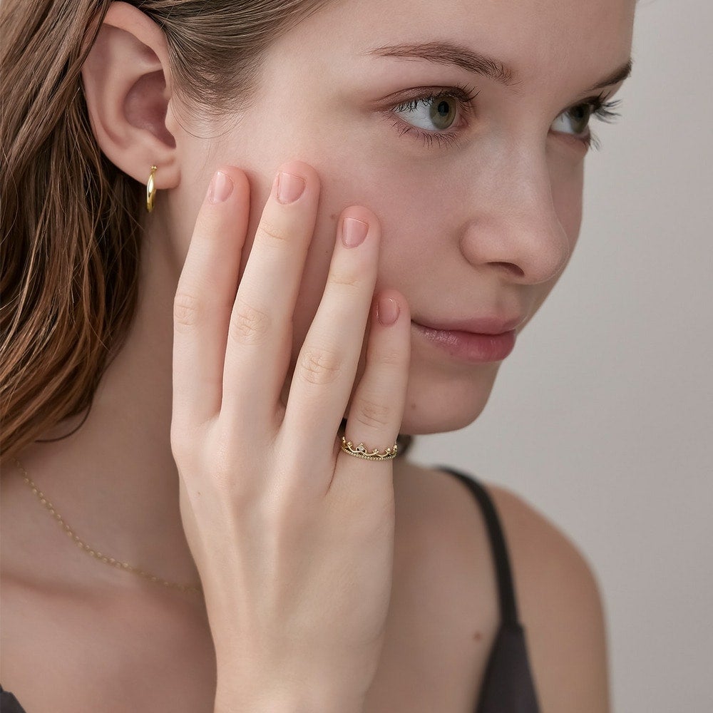 K10ダイヤモンドピンキーリング｜ピンキーリング｜ノジェス 公式