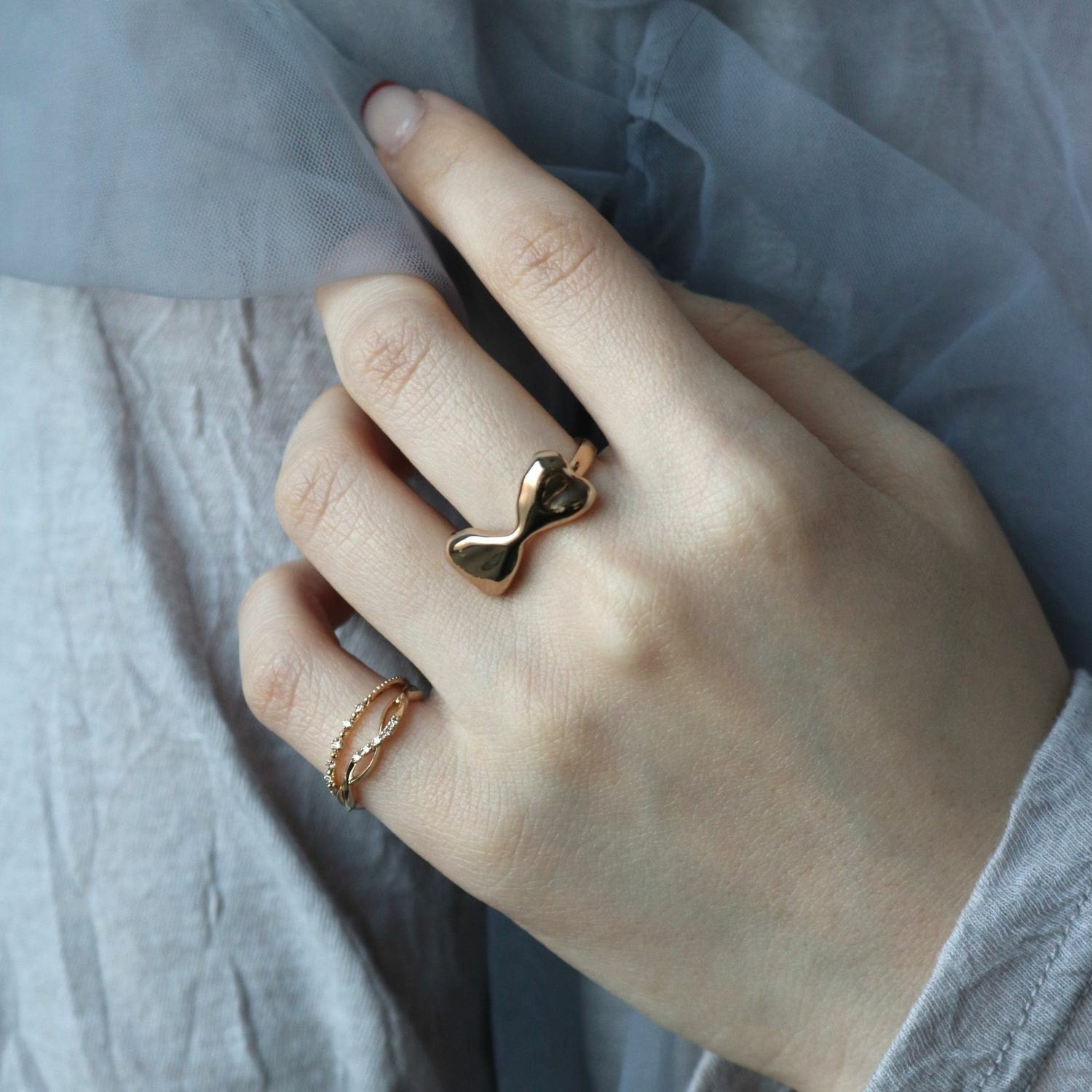 K10ダイヤモンドピンキーリング｜ピンキーリング｜ノジェス 公式