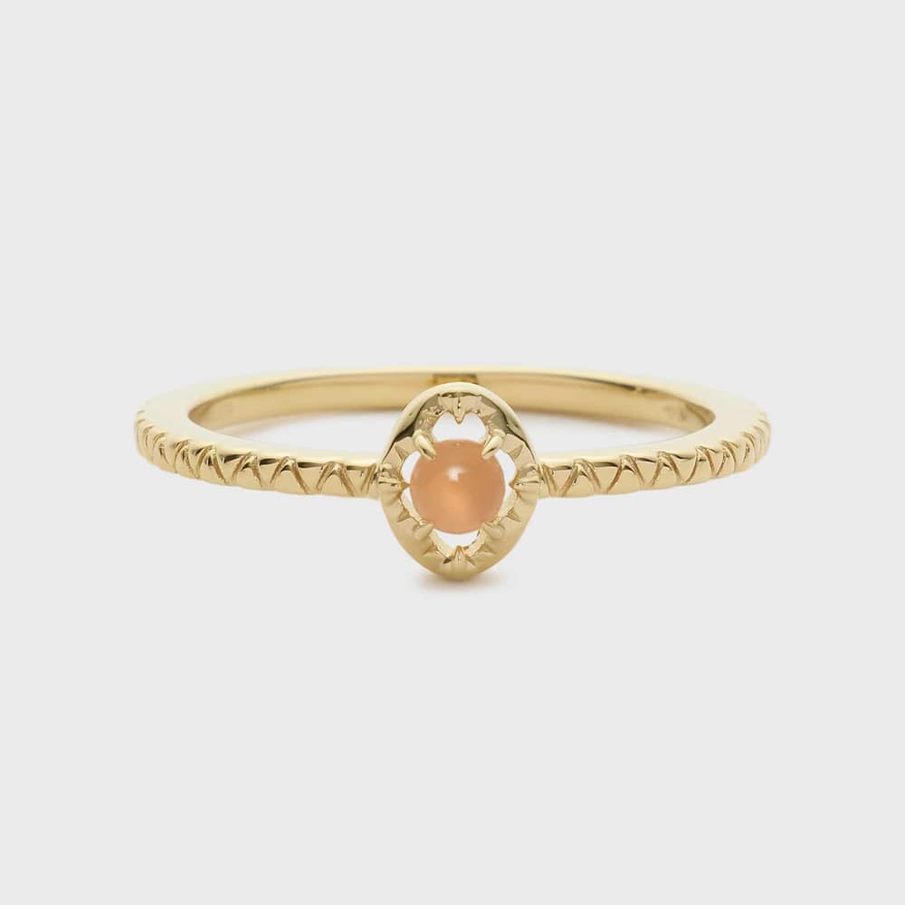 Pocket Ring】ゴールドムーンストーンリング｜リング｜ノジェス 公式