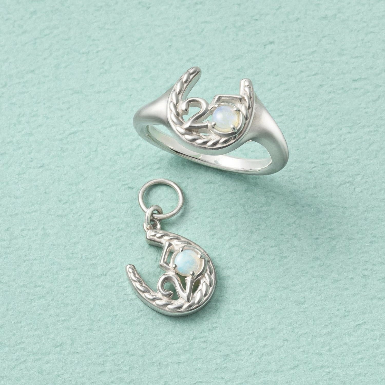 25th Limited】シルバーオパールピンキーリング｜ピンキーリング