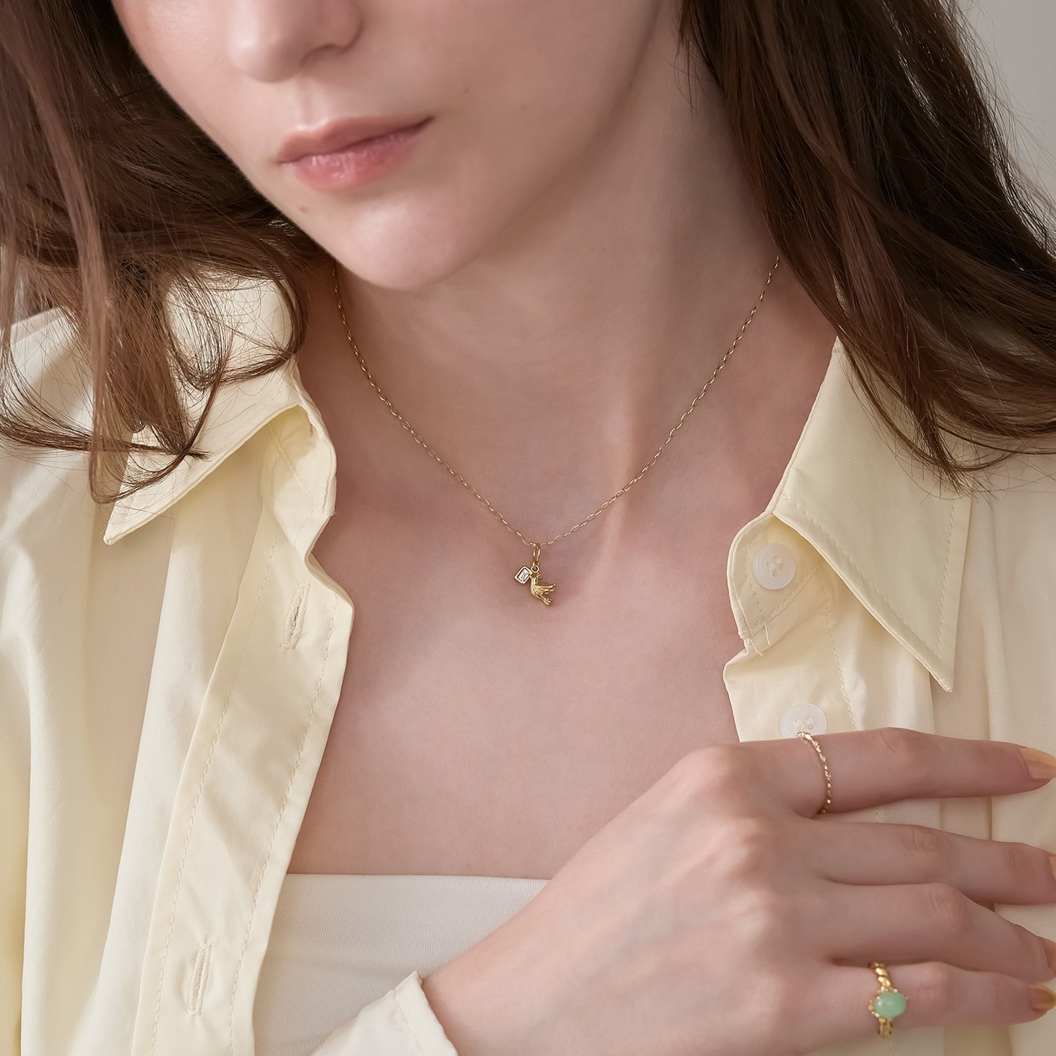 25th Limited】ゴールドモルガナイトチャーム｜ネックレスチャーム