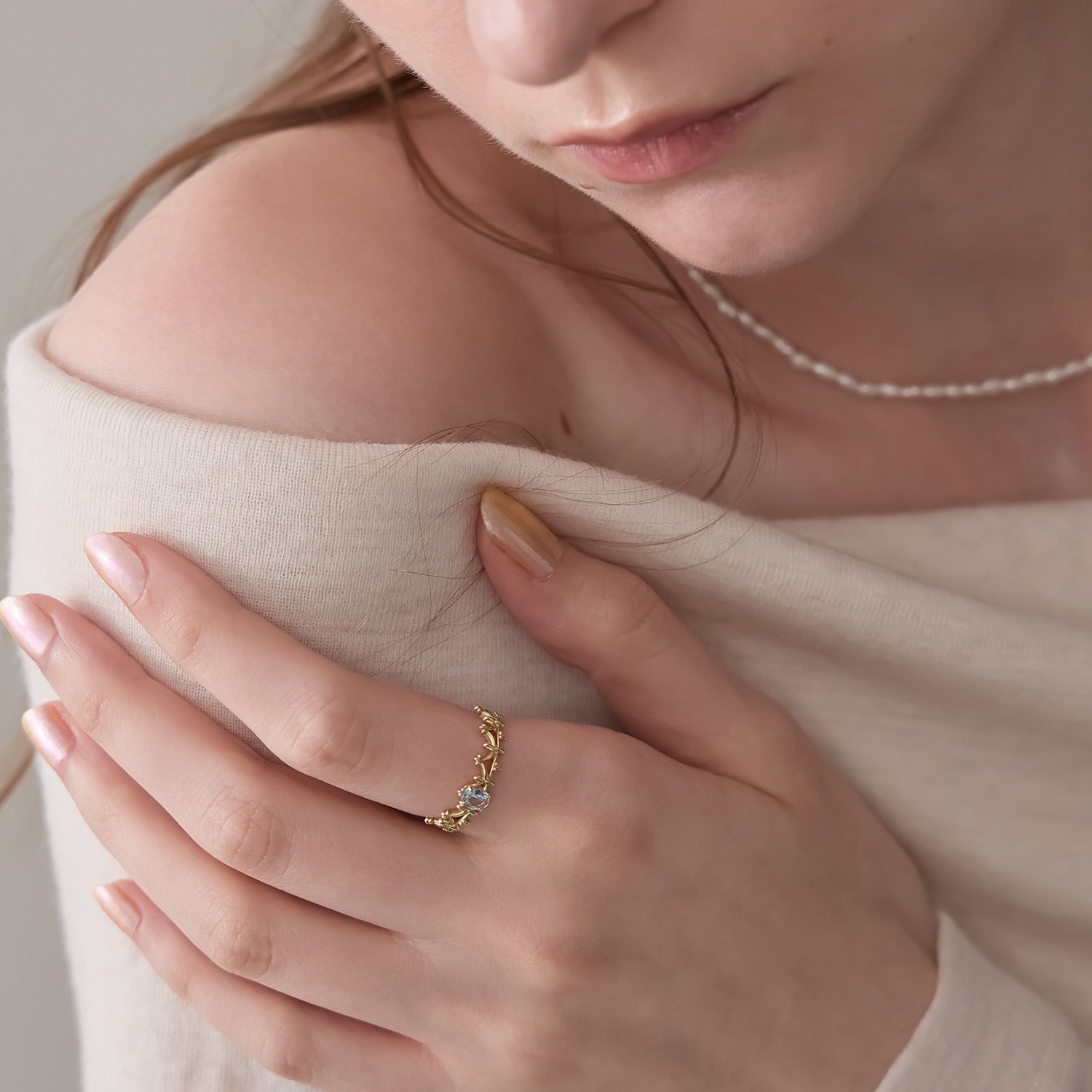 Pocket Ring】K5アクアマリンリング｜リング｜ノジェス 公式オンライン