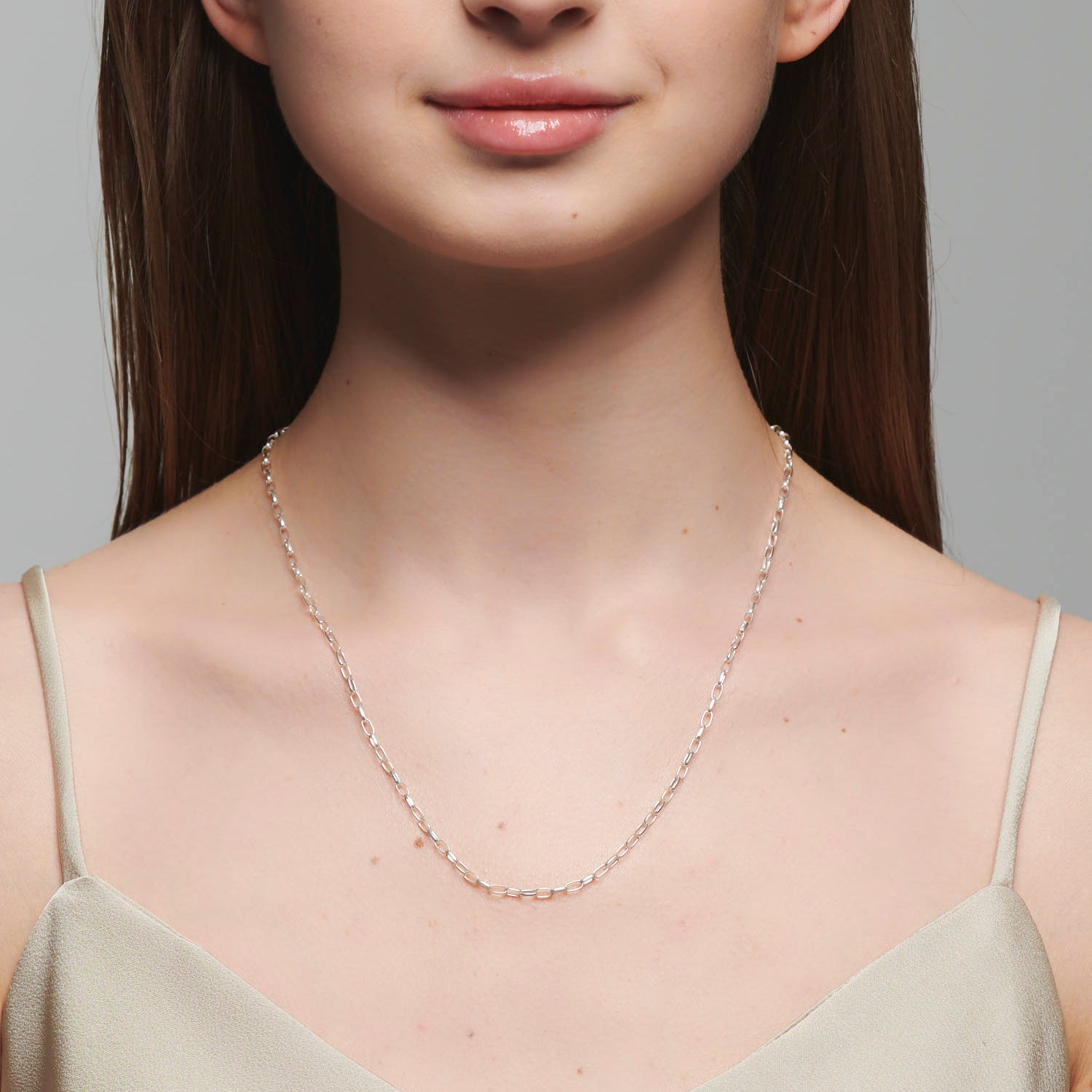 シルバーチェーンネックレス（50cm）｜ネックチェーン｜ノジェス 公式