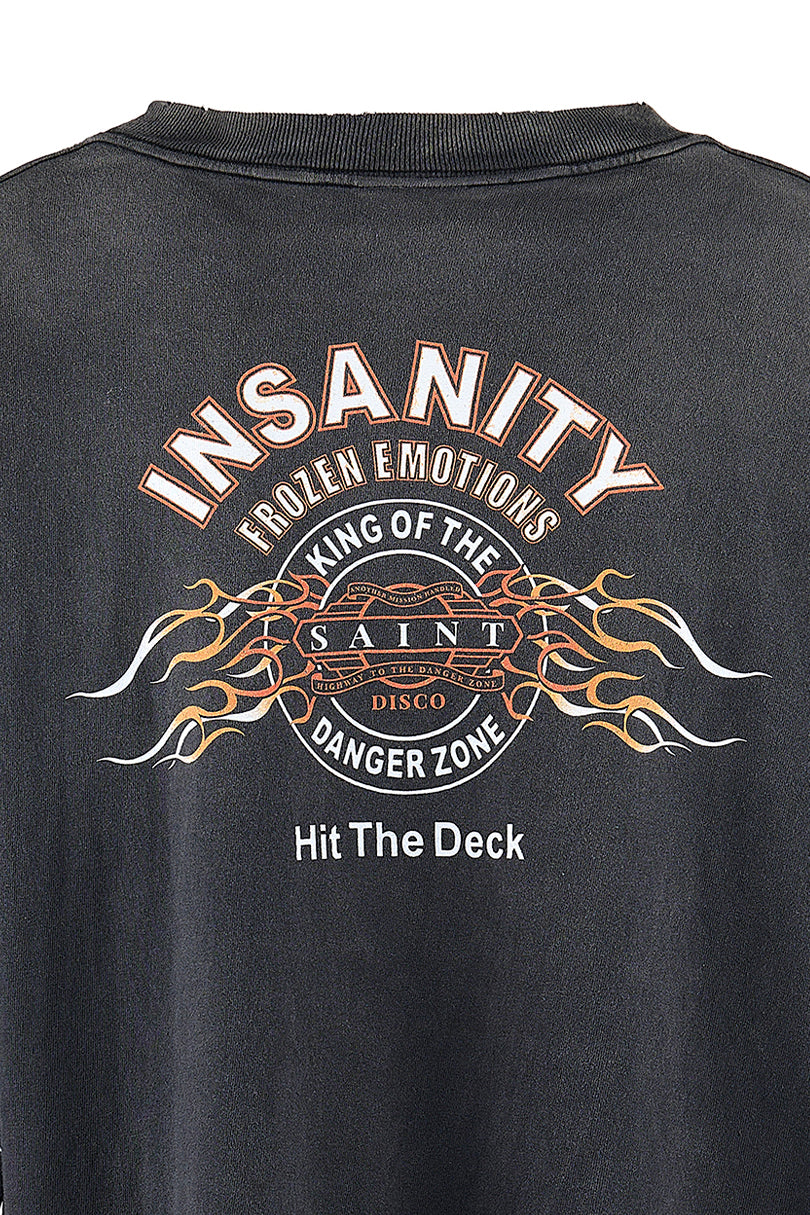 SAINT Mxxxxxx × TEFLON DISCO SS25 ML_LS TEE/INSANITY / BLK - NUBIAN