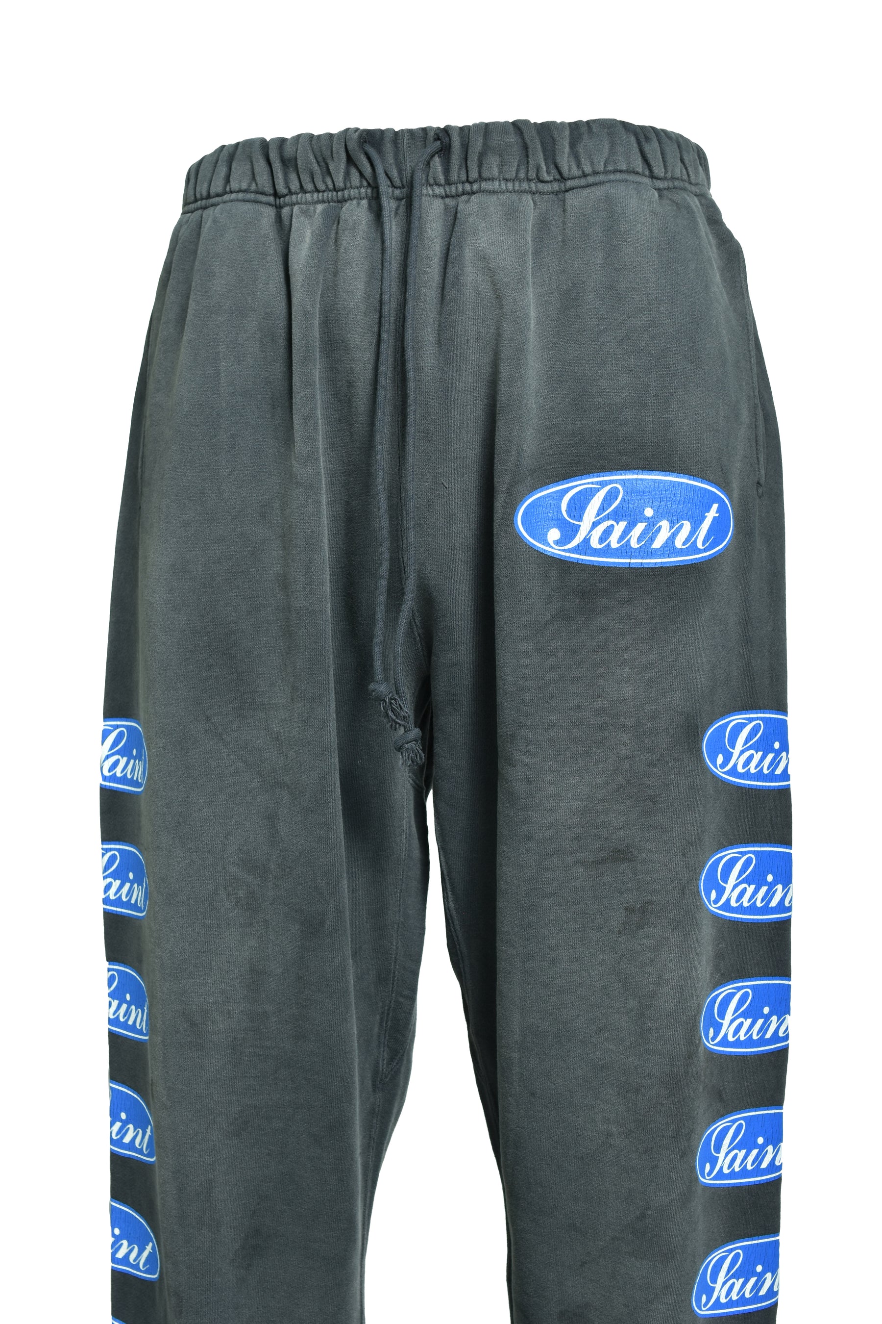 SAINT Mxxxxxx SWEAT PANTS/LOVE AMONG / BLK - NUBIAN ヌビアン
