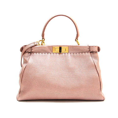 フェンディ FENDI ピーカブー セレリア 2way ハンドバッグ ピンク