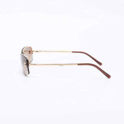 シャネル CHANEL ココマーク リムレス フレームレス ラインストーン