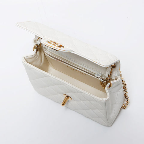 シャネル CHANEL ミニマトラッセ キャビアスキン ショルダーバッグ