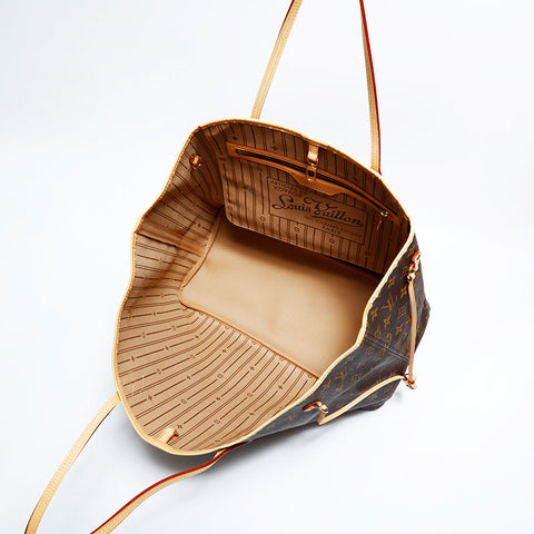 LOUIS VUITTON 2007 Monogram Neverfull GM Tote Bag Brown WS22418