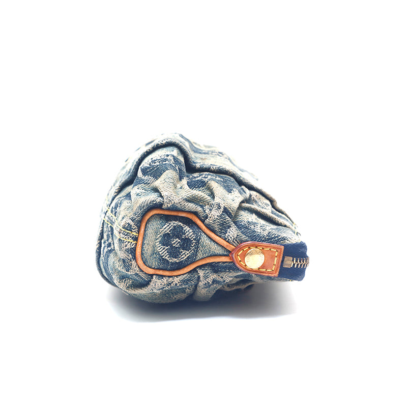 ルイ・ヴィトン LOUIS VUITTON モノグラムデニム ポーチ ネイビー