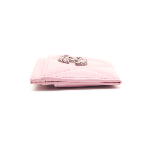 シャネル CHANEL 19 ココマーク マトラッセ ラムスキン 名刺入れ