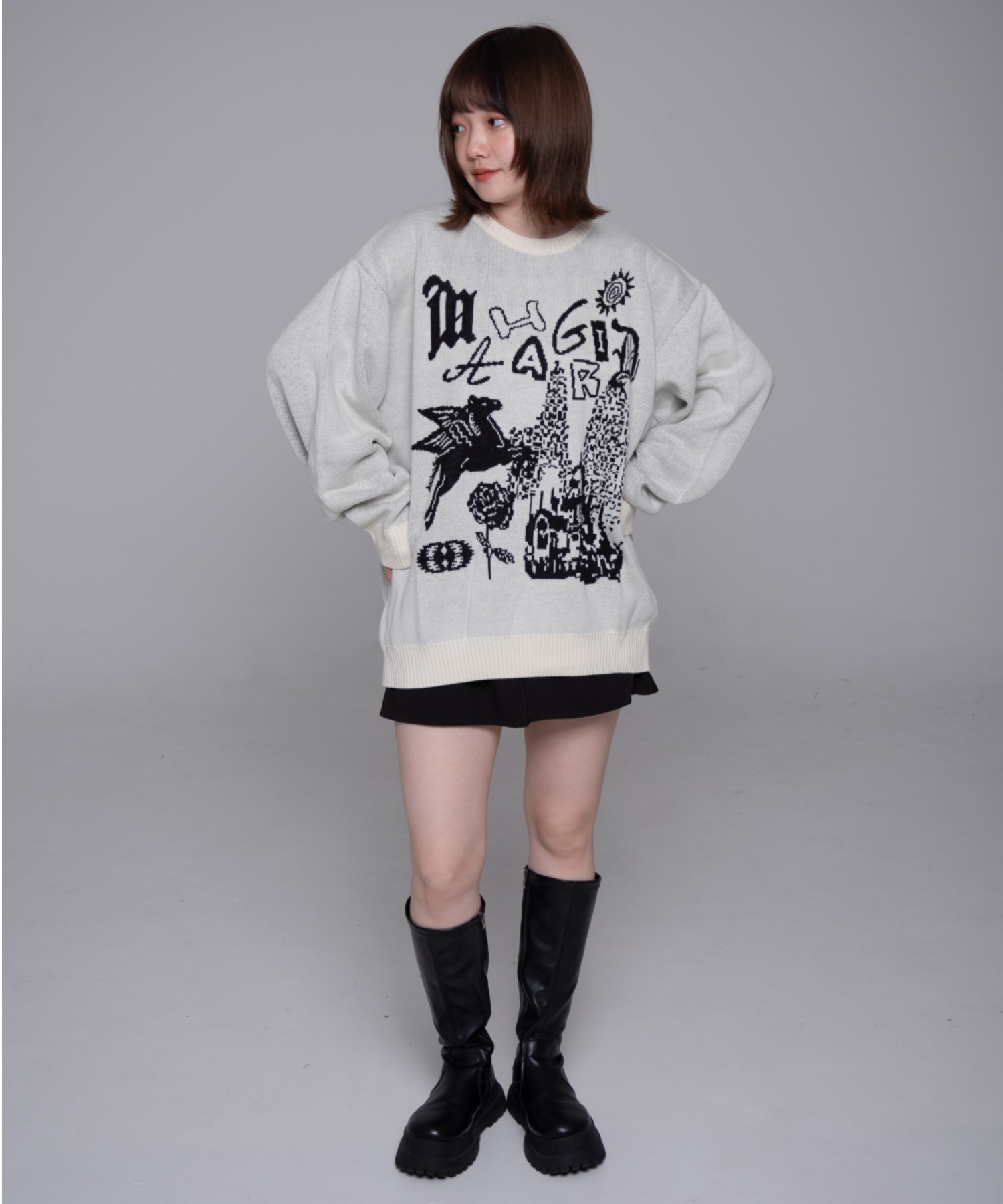 mahagrid/マハグリッド』FANTASIA KNIT SWEATER/ファンタジアニット