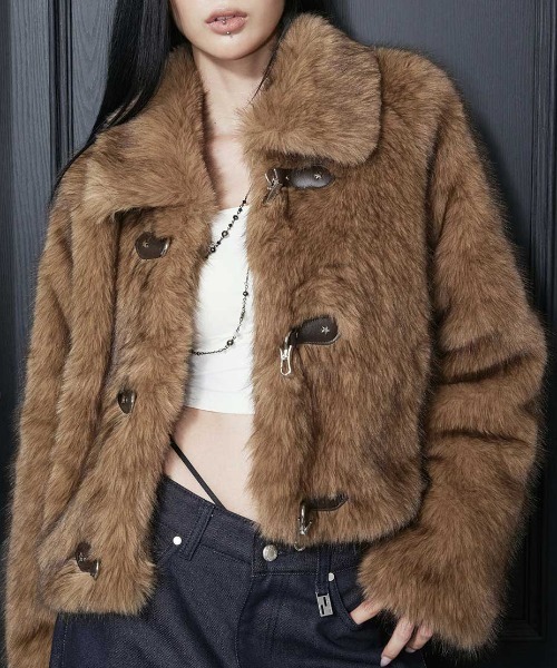 A'GEM/9 × .kom 『NIIER NOR/ニアノア』 METAL TOGGLE FUR JACKET