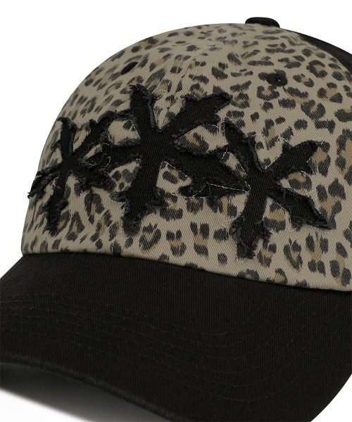 mahagrid/マハグリッド』LEOPARD CROSS STAR CAP/レオパードクロス