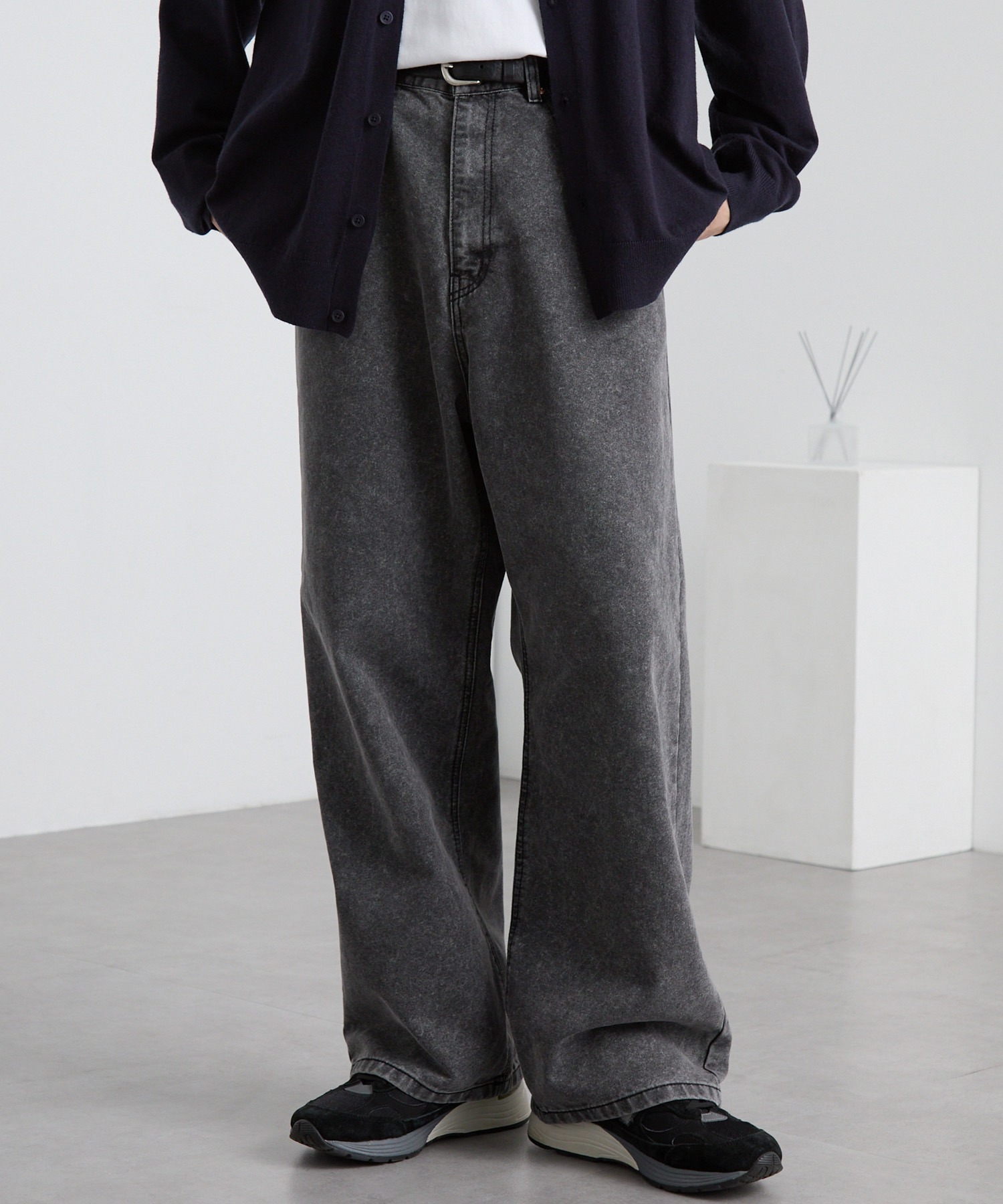 ヴィンテージメイクバギーセミワイドデニムパンツ MONO-MART│MONO