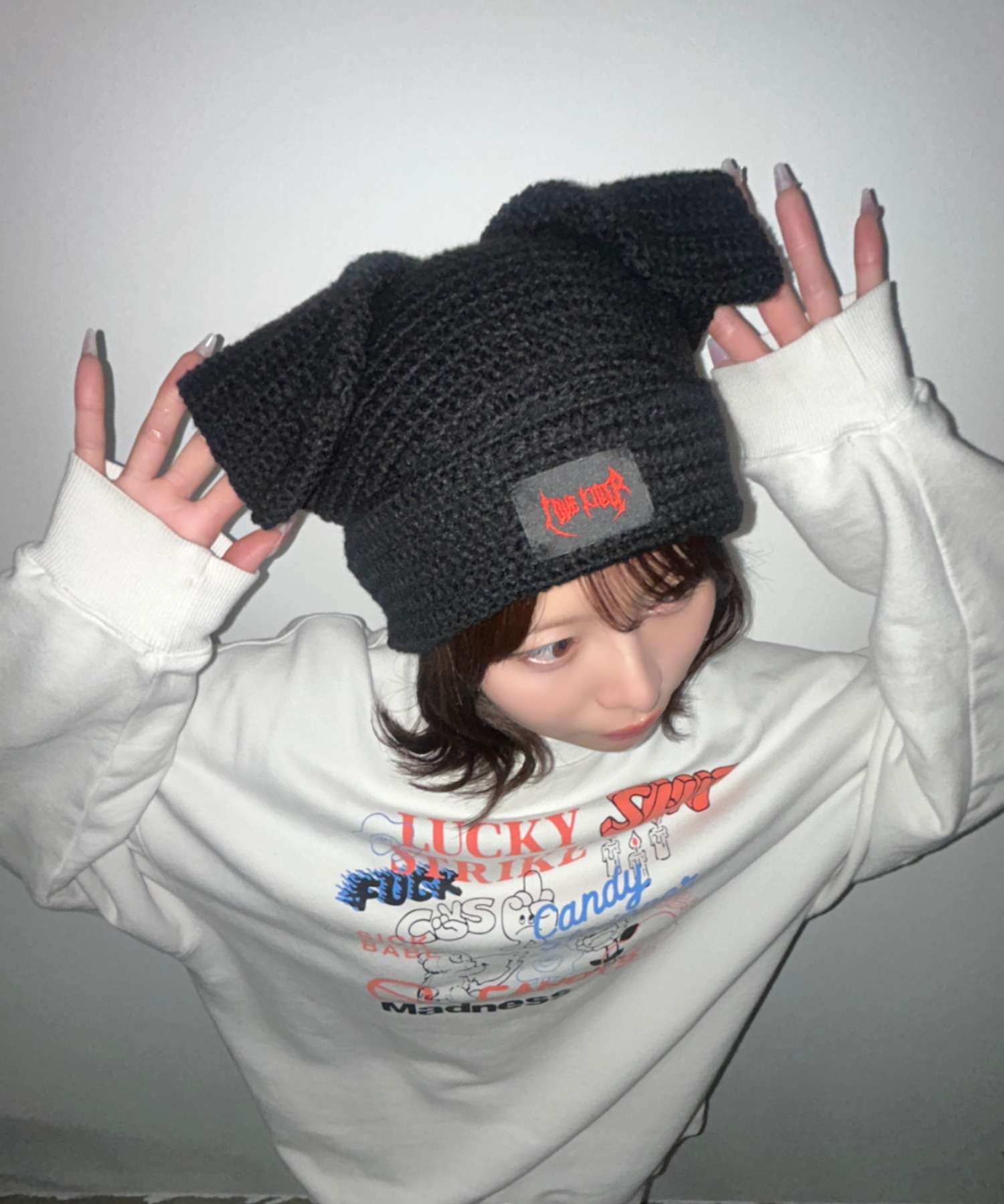 A'GEM/9 × .kom 『LOVE KILLER/ラブ キラー』 Killer rabbit beanie