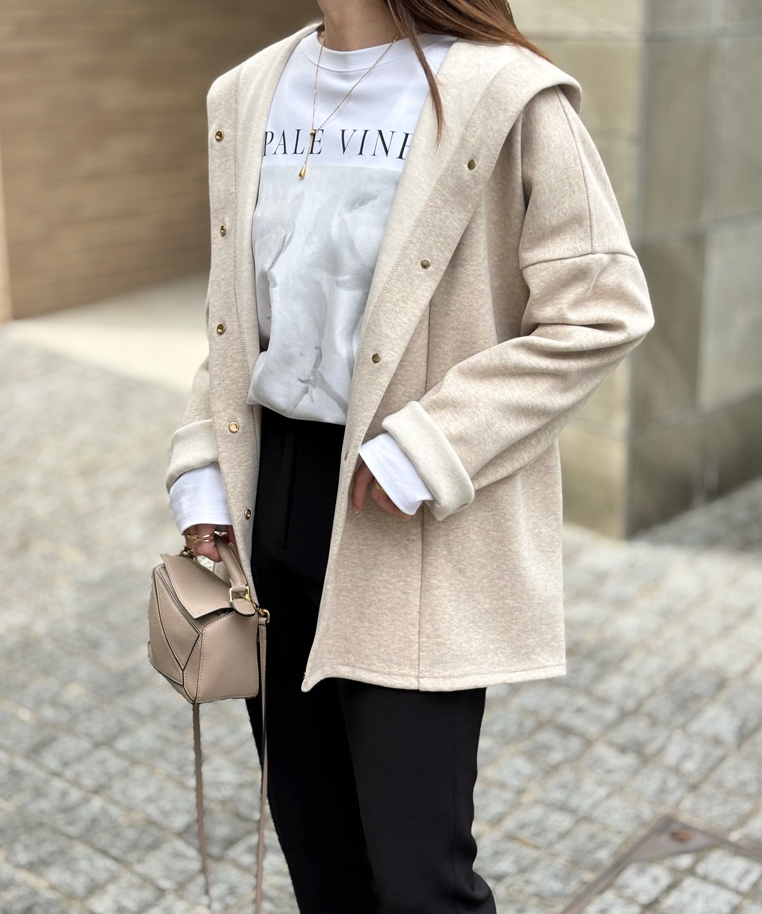 ヘリンボーンフーディ―コート Emma Taylor│STYLEDOOR スタイルドア