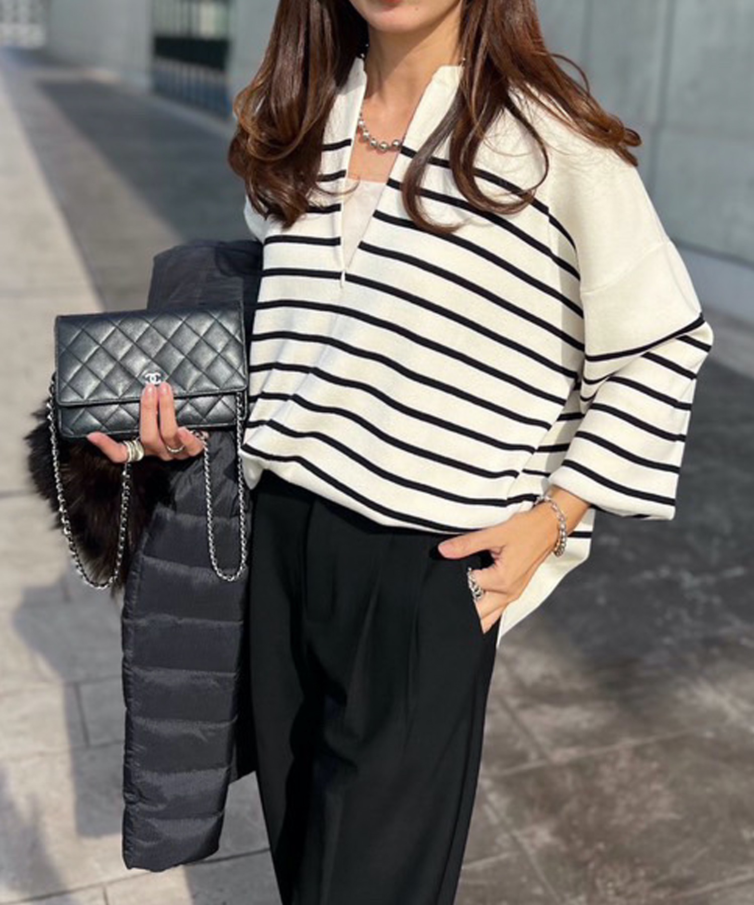 春ニット】フロント2wayニットプルオーバー Emma Taylor│STYLEDOOR