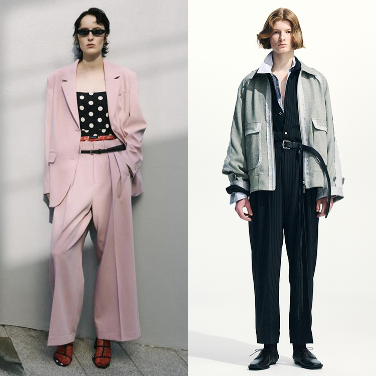 UNISEX》Sheep Leather Melton Combination Stadium Jacket/シープ