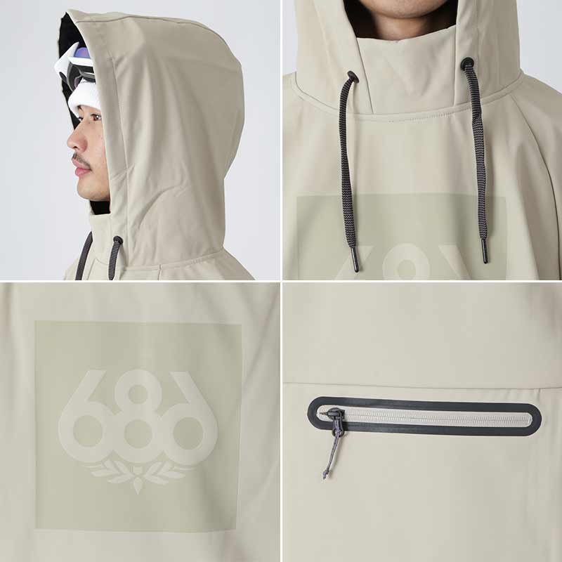 686/シックスエイトシックス メンズ 撥水パーカー M3WNCS110 長袖