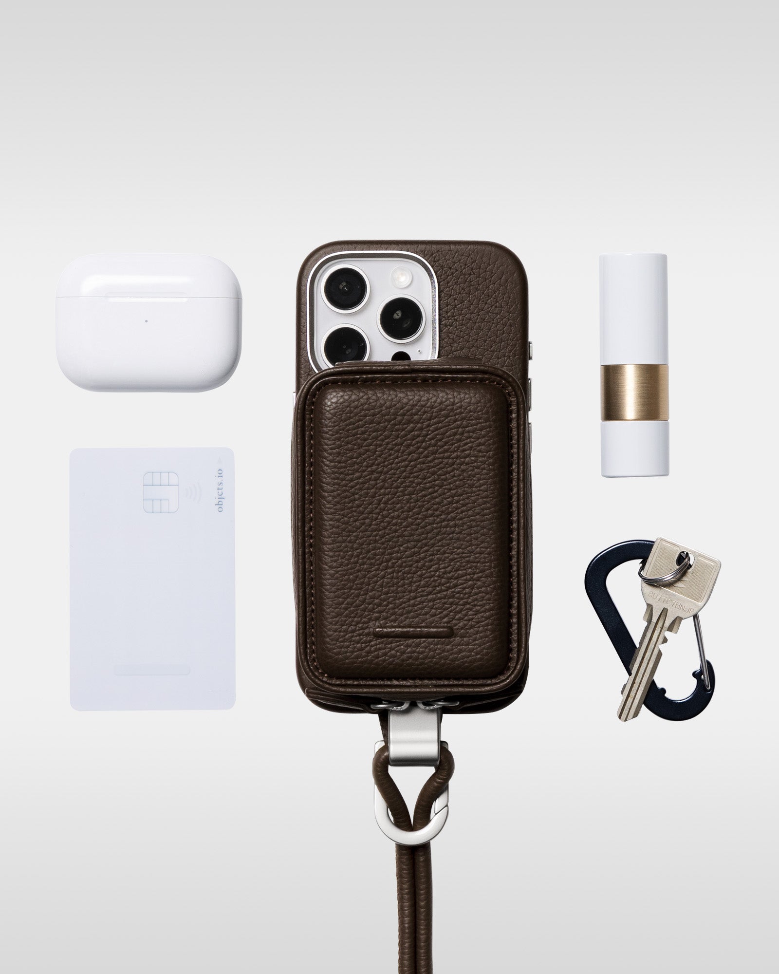 マイクロバッグ - レザー スマホショルダー / ウェアラブル iPhone