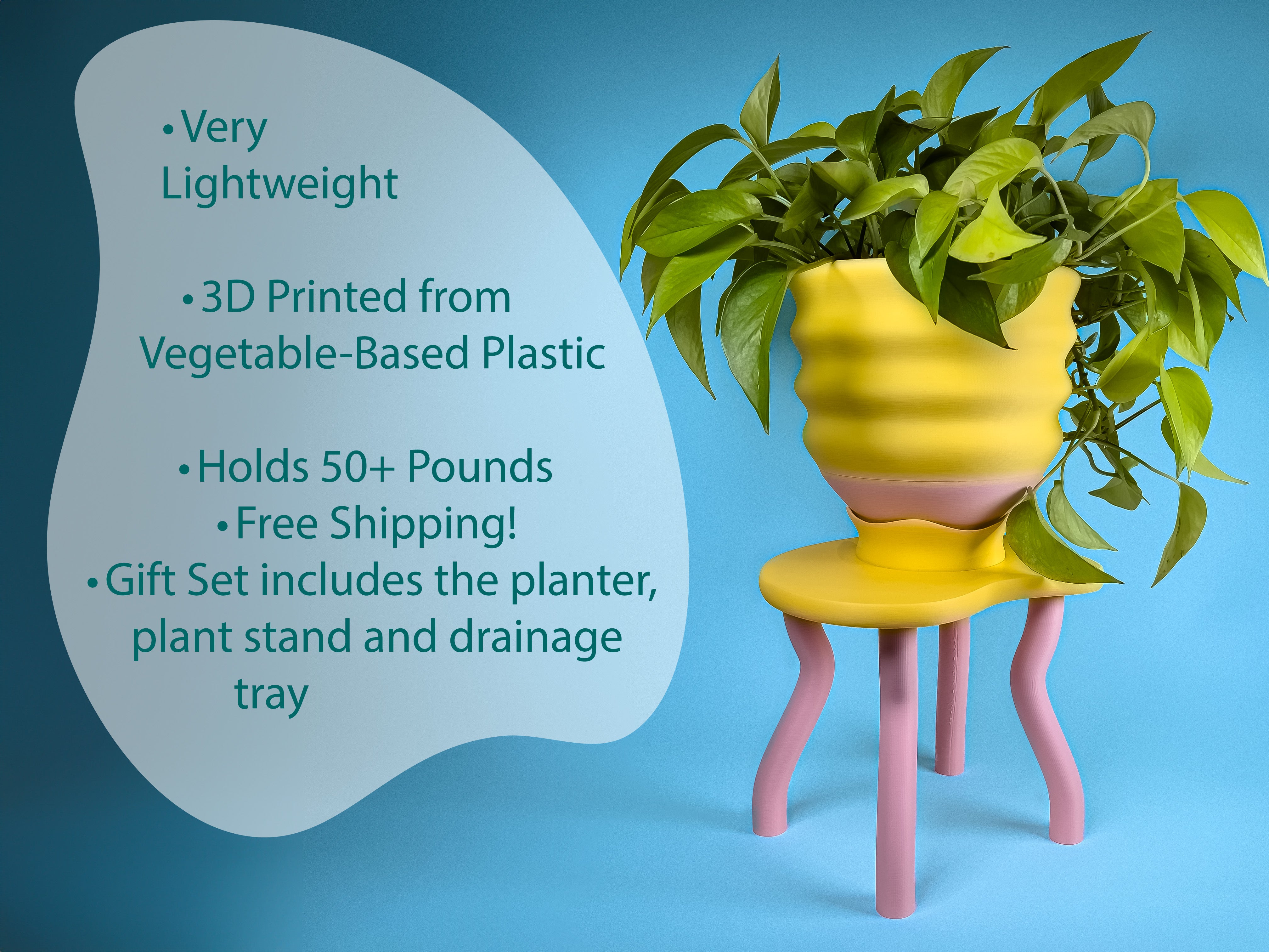 Saddle Up Gift Set - Plant Stand + Planter + Drainage Tray