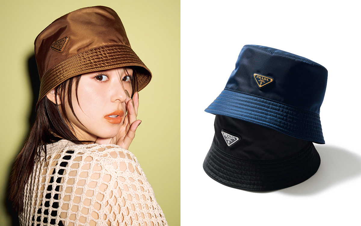 プラダ】「リナイロン バケットハット」パートナーとシェアできるユニ