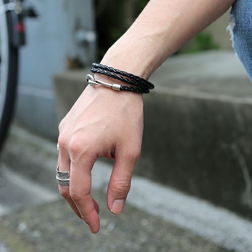 H*T様 JONIO着 10SS UNDERCOVER 3連レザーブレスレット H*T様 JONIO着