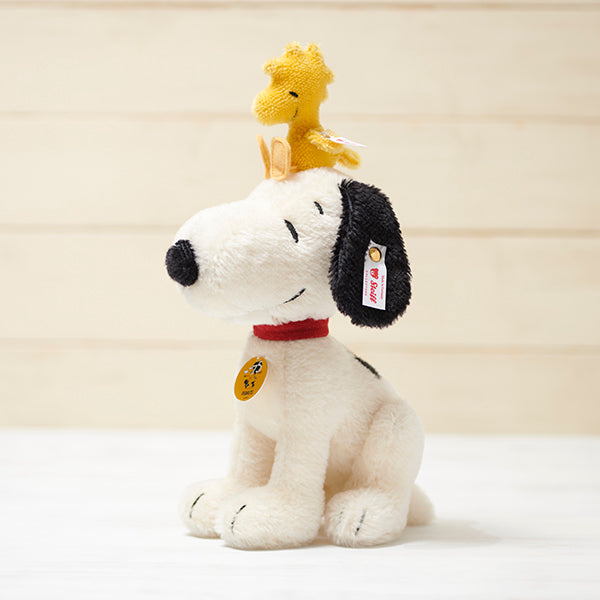 PEANUTS 75周年記念 シュタイフ スヌーピーとウッドストック