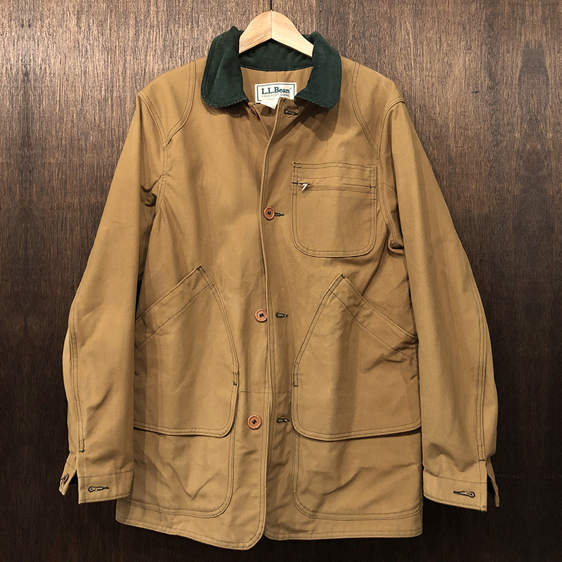 L.L. Bean Hunting Jacket Green Stitch S エルエルビーン フィールド