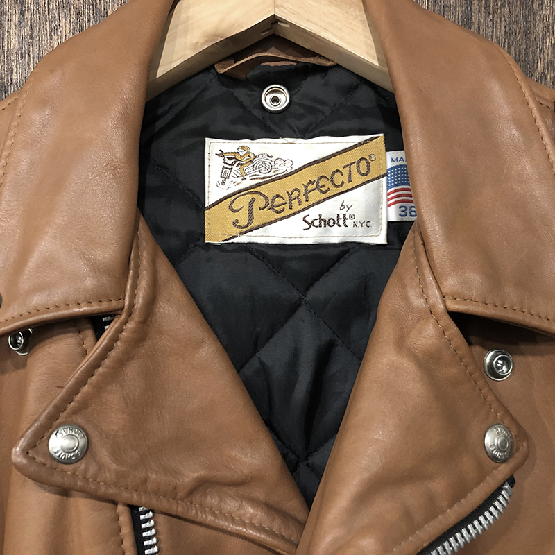 Schott Perfecto 118 Double Riders Jacket Camel 36 ショット