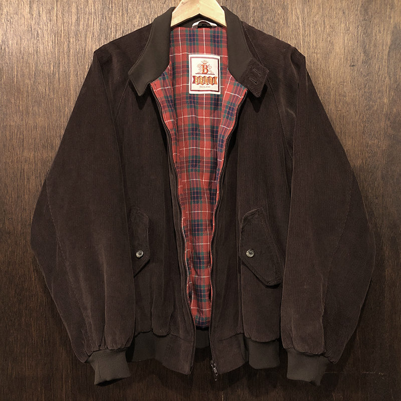 Baracuta G9 Harrington Jacket Brisbane Moss Corduroy Brown Quilted